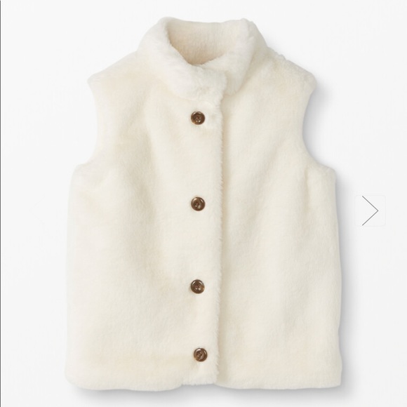 Hanna Andersson New Faux Fur Vest 100 size 4 - Picture 1 of 14